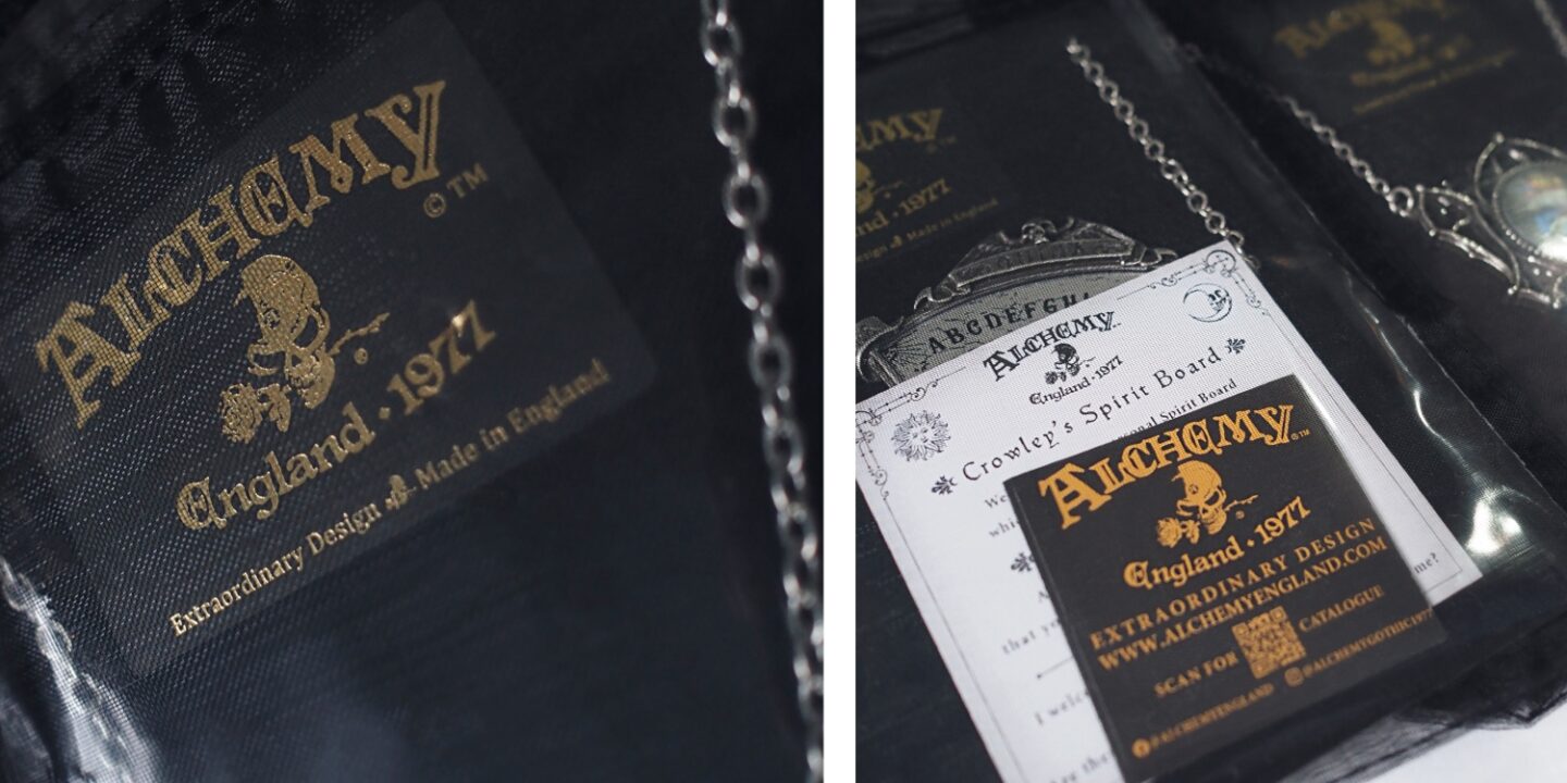 A picture of Alchemy Englands packaging.