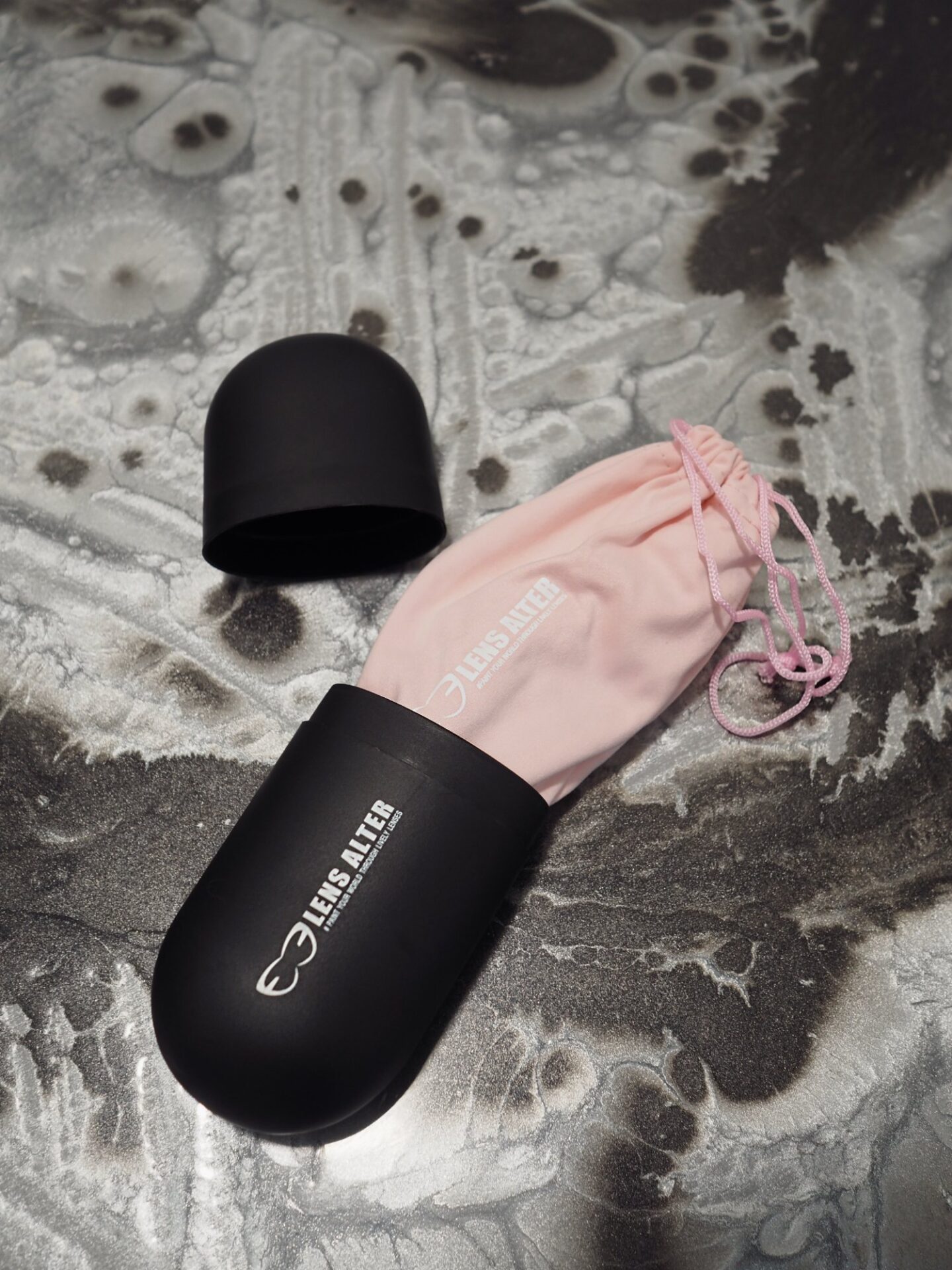 A picture of the LensAlter Fairy Glasses inside the glasses case. Photos by @evesaraeden.