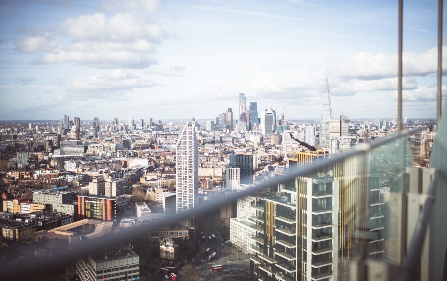 A picture of the view from an apartment in the Uncle & Elephant building.