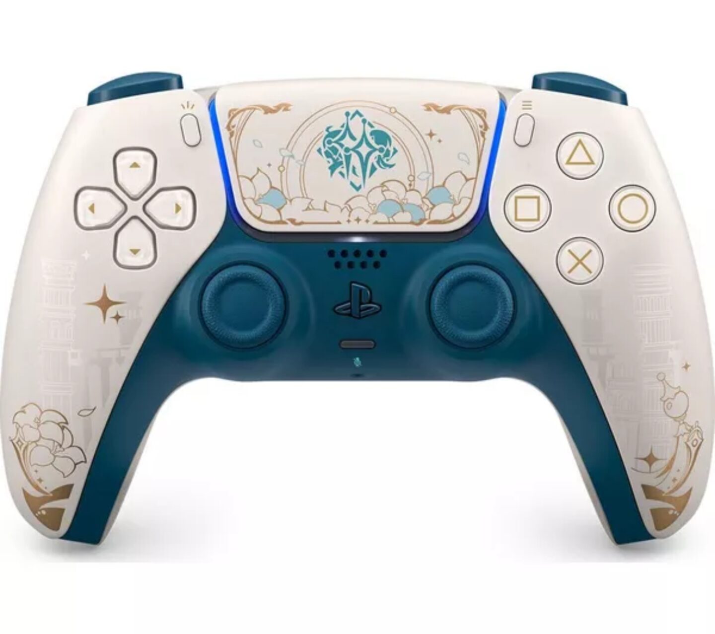A picture of the Genshin Impact Duelsense controller.