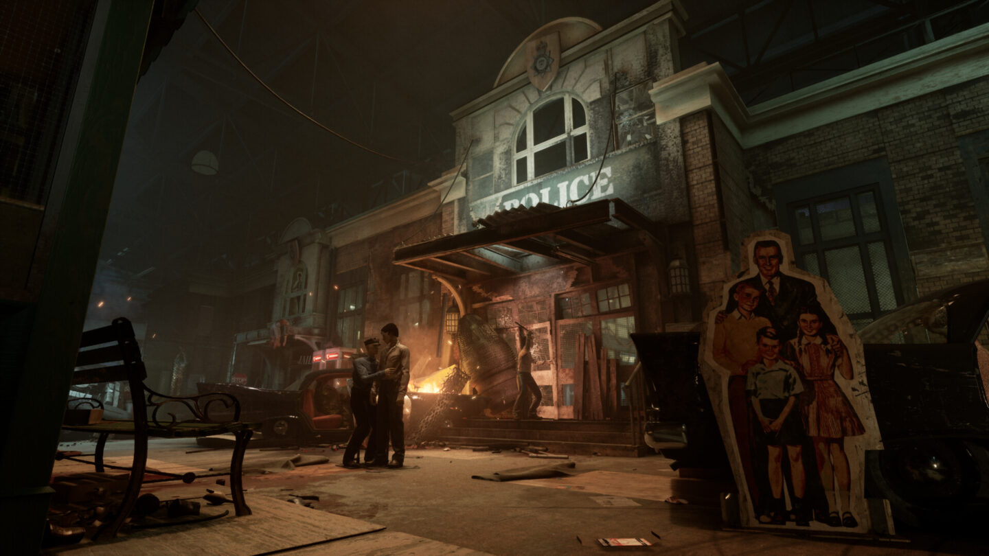 A picture of the police station in The Outlast Trials.