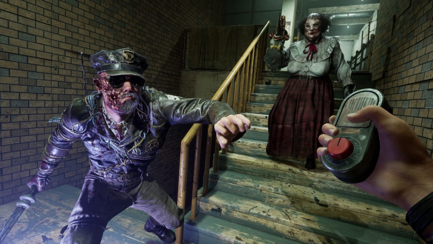 A picture of two of the bosses in The Outlast Trials.