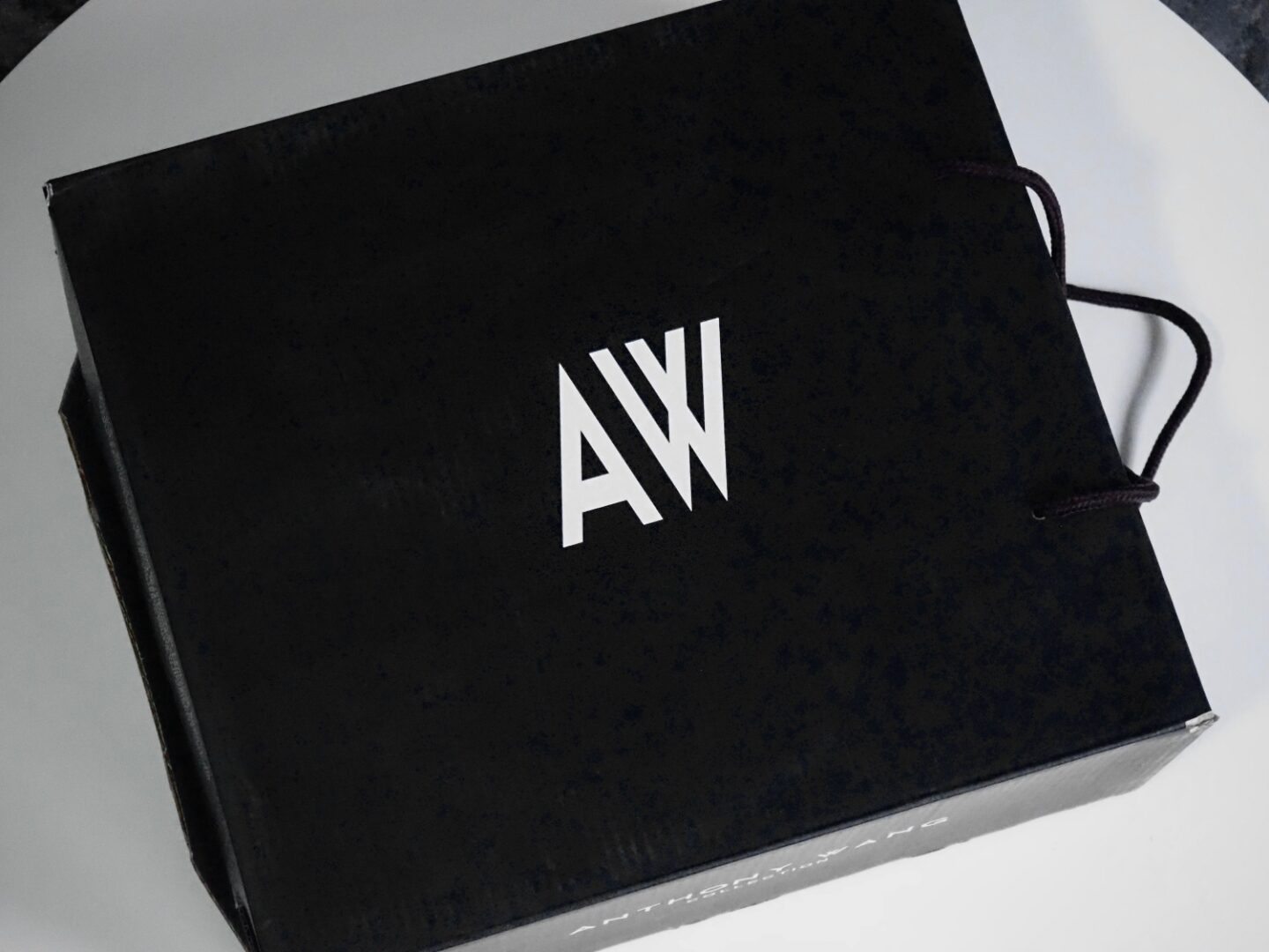 A picture of the shoe box from Anthony Wang.
